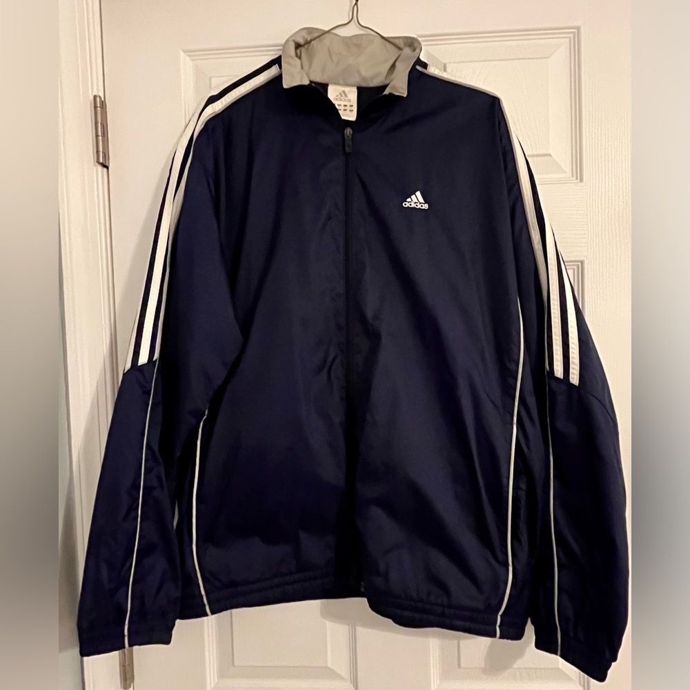 Adidas Men’s Jacket Navy Blue Medium